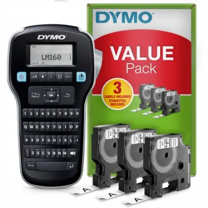 popisovač profi DYMO LM 160 + 3x páska D1 (45013) - popisovač pro pásky D1 6,9,12mm